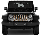 Brown Cow Hide Grille Insert