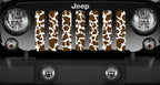 Brown Cow Hide Grille Insert