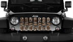 Brown Snake Skin Grille Insert