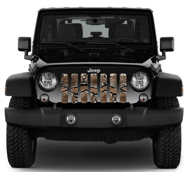 Brown Snake Skin Grille Insert