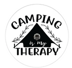 Camping Is My Therapy (Any Color) Spare Tire Cover