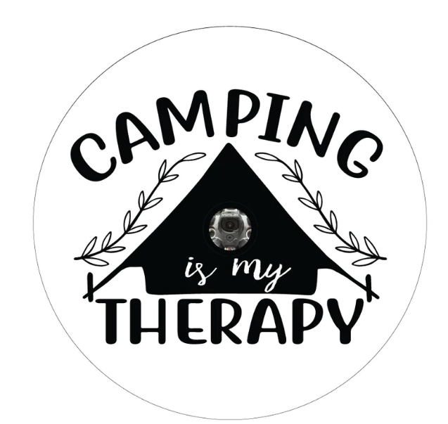 Camping Is My Therapy (Any Color) Spare Tire Cover