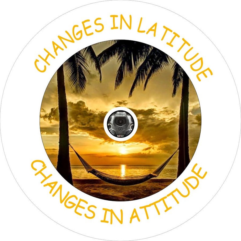Changes In Latitude Changes In Attitude Yellow Spare Tire Cover