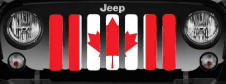 Canada, Eh? Red and White Canadian Grille Insert