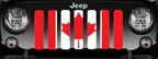 Canada, Eh? Red and White Canadian Grille Insert