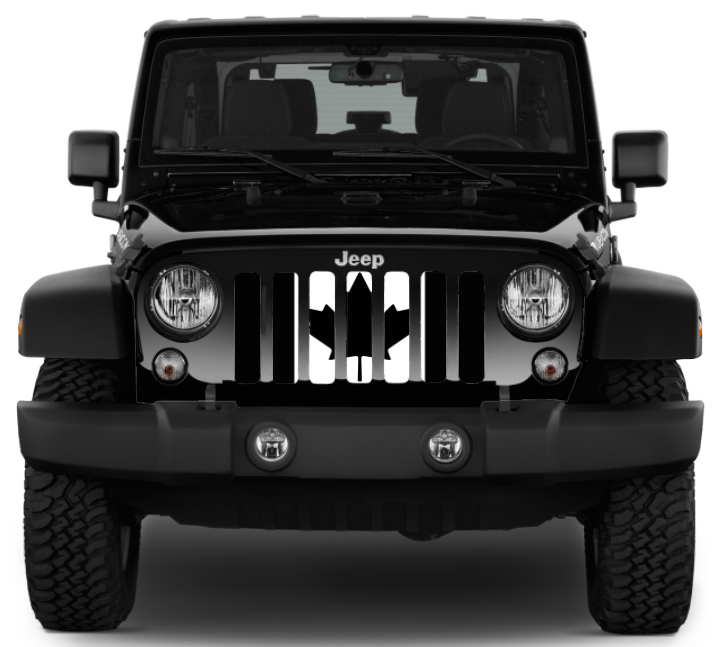 Canada, Eh? Black and White Canadian Grille Insert