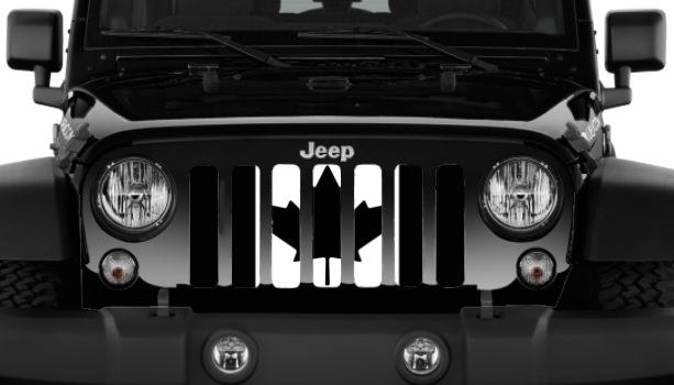 Canada, Eh? Black and White Canadian Grille Insert