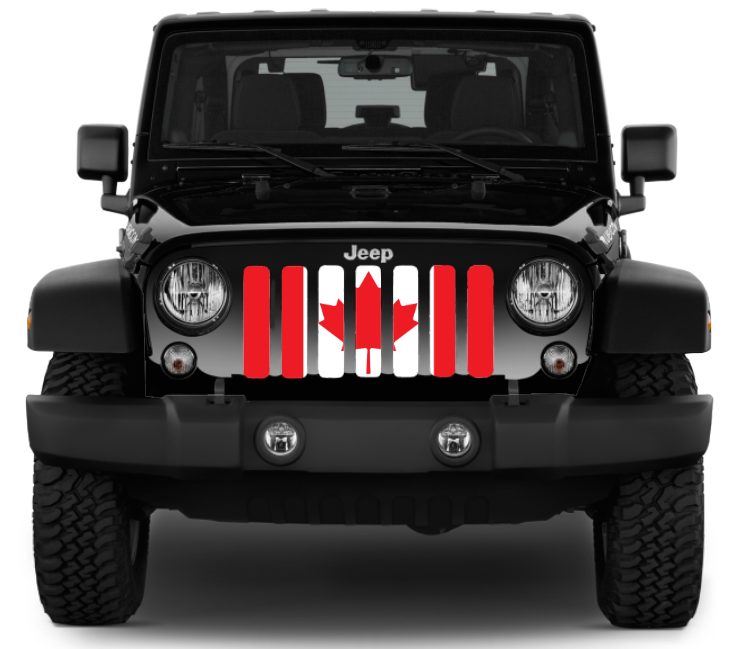 Canada, Eh? Red and White Canadian Grille Insert