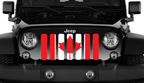Canada, Eh? Red and White Canadian Grille Insert
