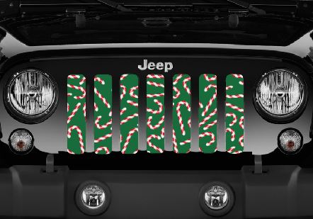 Christmas Candy Canes Grille Insert