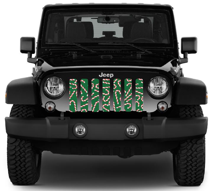 Christmas Candy Canes Grille Insert