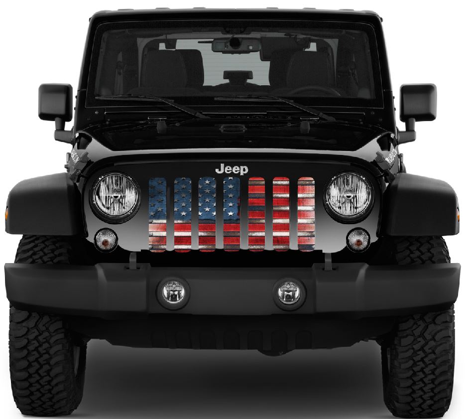 Captain America Flag Grille Insert
