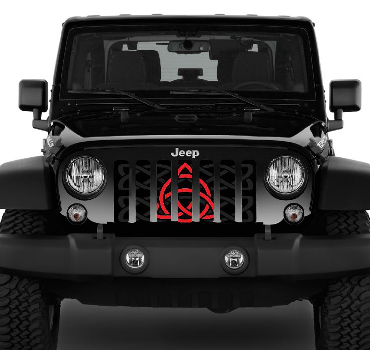 Celtic Knot - Firecracker Red Grille Insert
