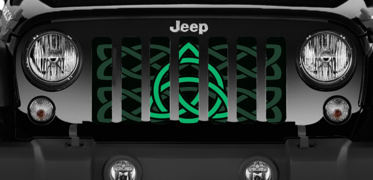 Celtic Knot Green Grille Insert