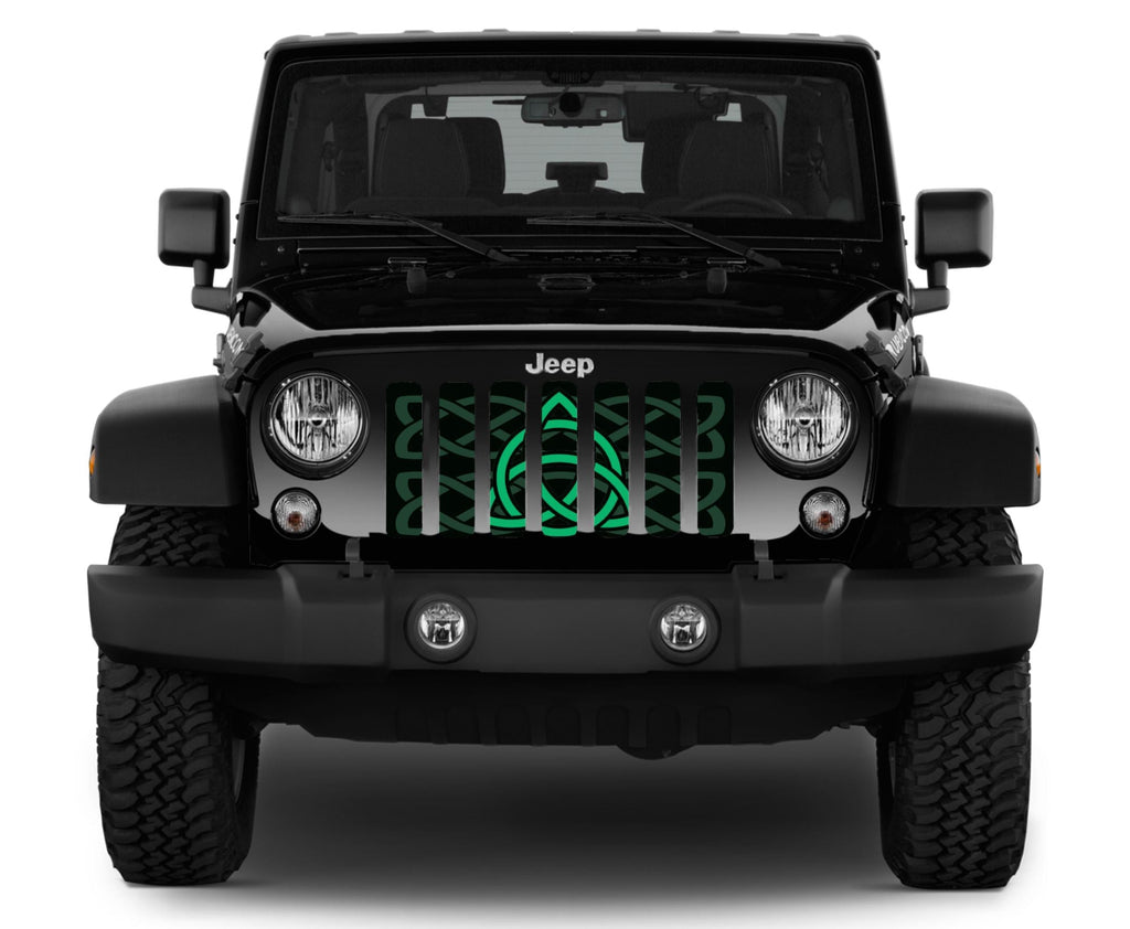 Celtic Knot Green Grille Insert