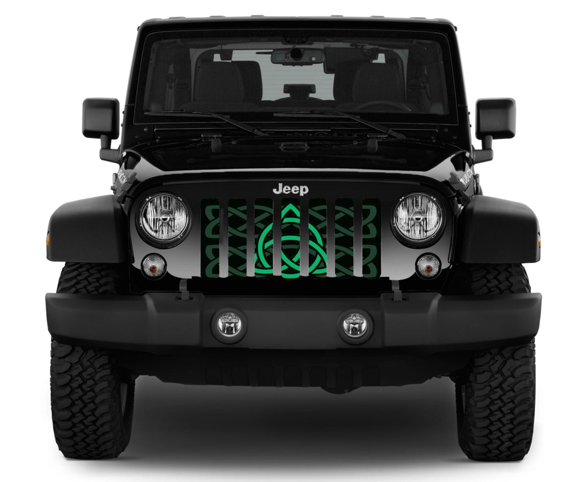 Celtic Knot Green Grille Insert