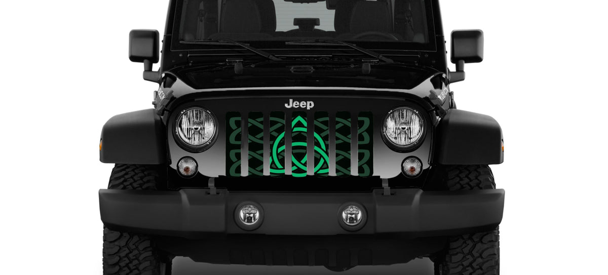 Celtic Knot Green Grille Insert