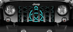 Celtic Knot Teal Grille Insert