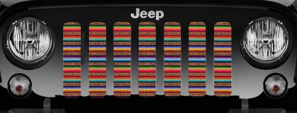 Cheetah Print Serape Grille Insert