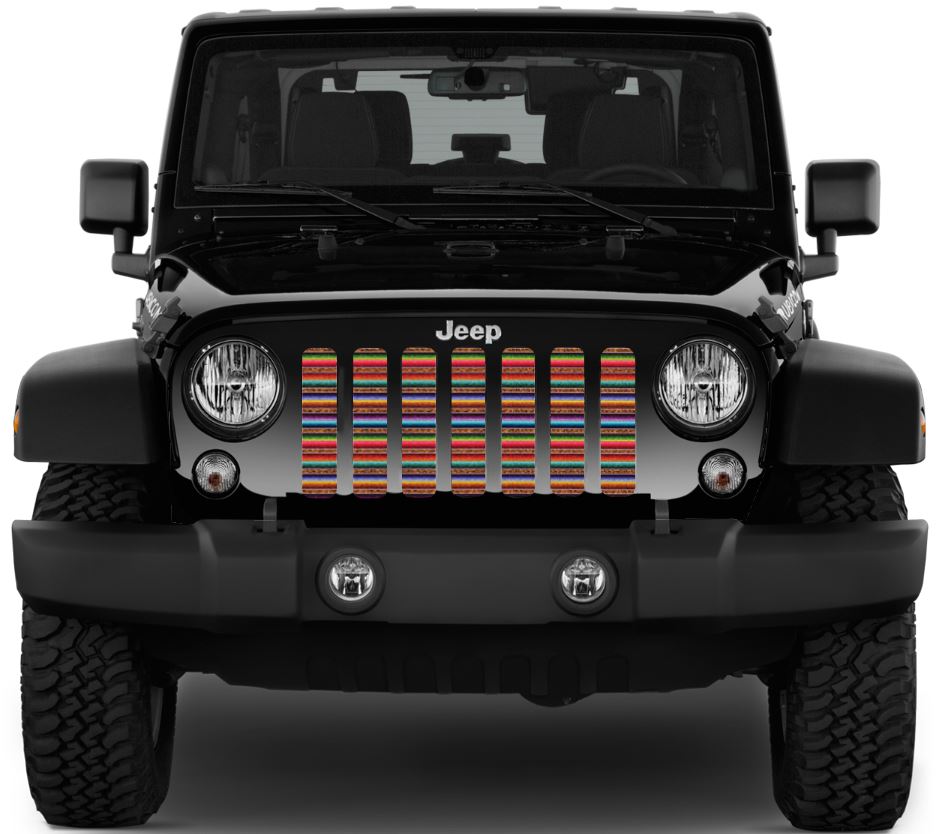 Cheetah Print Serape Grille Insert