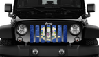 Connecticut Grunge State Flag Grille Insert