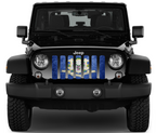 Connecticut Grunge State Flag Grille Insert