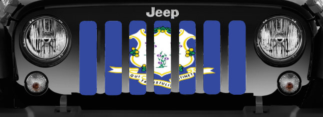 Connecticut State Flag Grille Insert
