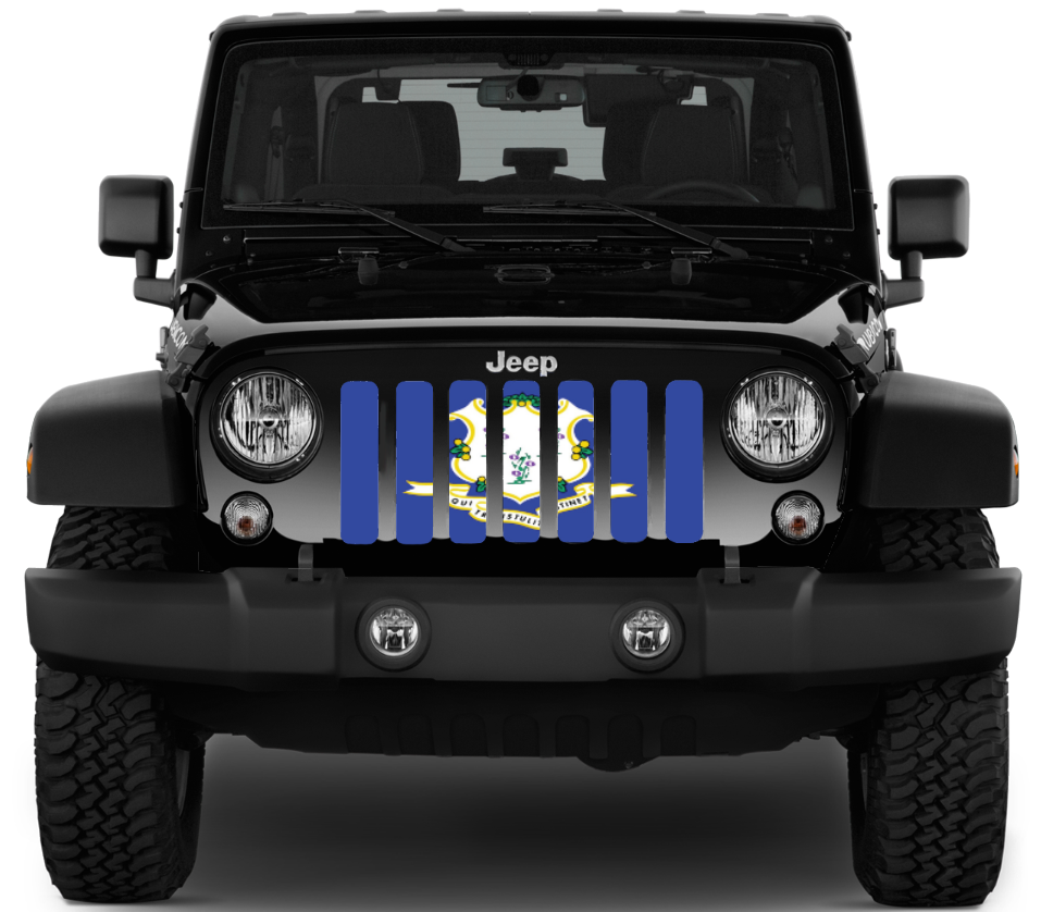 Connecticut State Flag Grille Insert