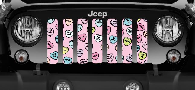 Conversation Hearts Grille Insert