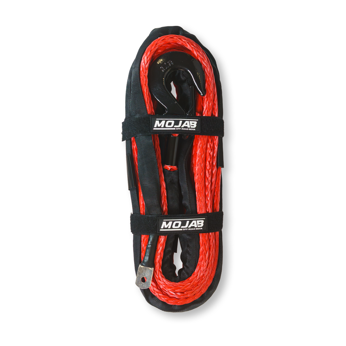 MOJAB 1/2'' x 78' Synthetic Winch Rope with Forged Hook