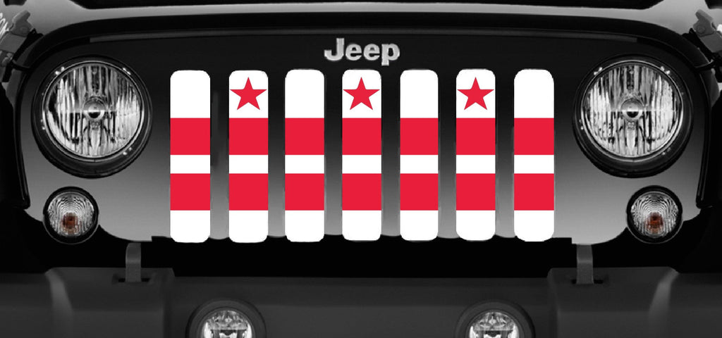 District of Columbia DC Flag Grille Insert