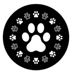 Dog Paws Around Dog Paw Spare Tire Cover