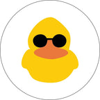 Duck With Sunglasses White Spare Tire Cover