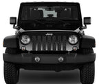 Platinum Dark Gray and Black Leopard Print Grille Insert