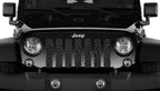 Platinum Dark Gray and Black Leopard Print Grille Insert