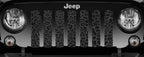 Platinum Dark Gray and Black Leopard Print Grille Insert