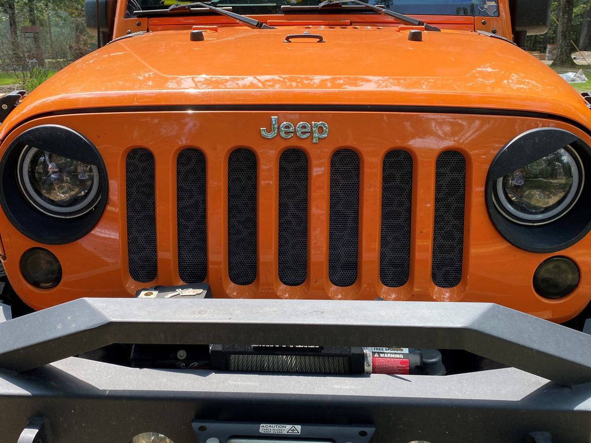 Platinum Dark Gray and Black Leopard Print Grille Insert