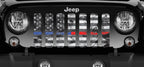 Dirty Grace Tactical Back the Blue and Red Grille Insert
