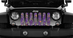 Dirty Girl Plum Purple Woodland Camo Grille Insert