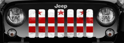 District of Columbia DC Grunge State Flag Grille Insert