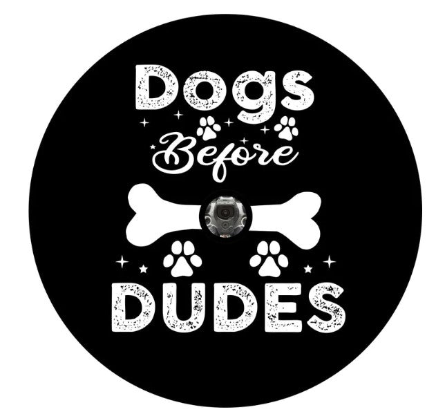 Dogs before Dudes (Any Color) Spare Tire Cover