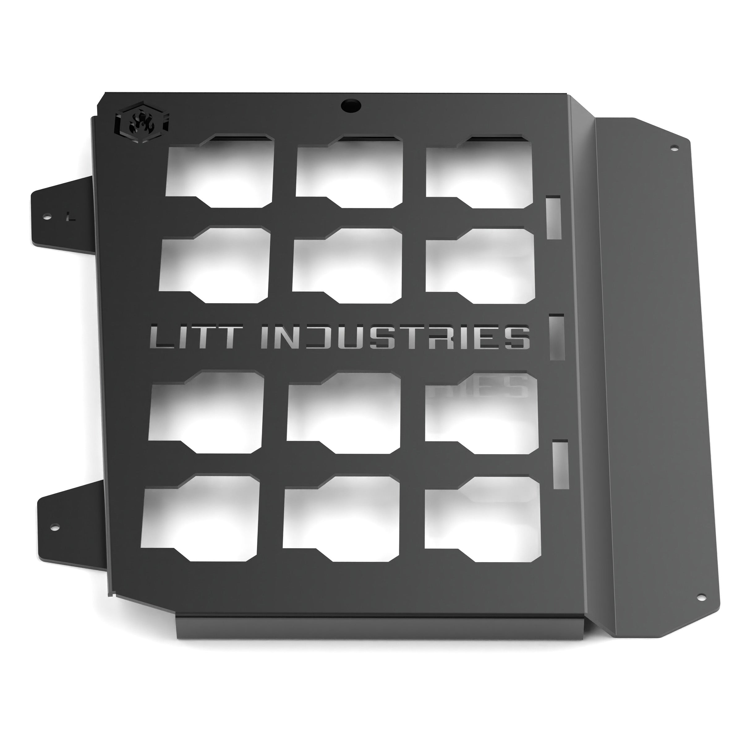 Litt Industries heavy duty milwaukee packout mount rzr general rgr driver and passenger side toolbox mount Polaris RZR General aisi cold rolled carbon steel the best toolbox mounts