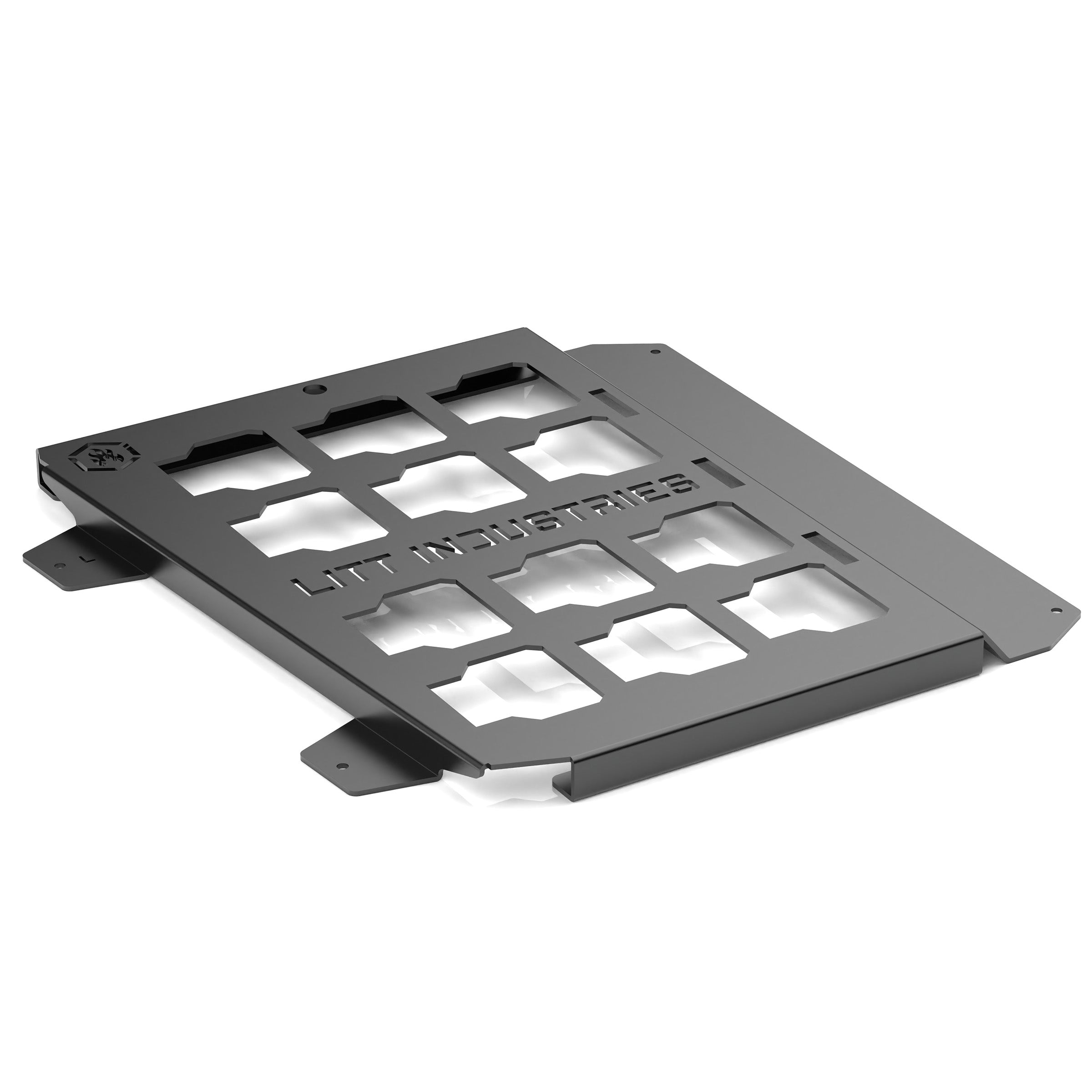 Litt Industries heavy duty milwaukee packout mount rzr general rgr driver and passenger side toolbox mount Polaris RZR General aisi cold rolled carbon steel the best toolbox mounts