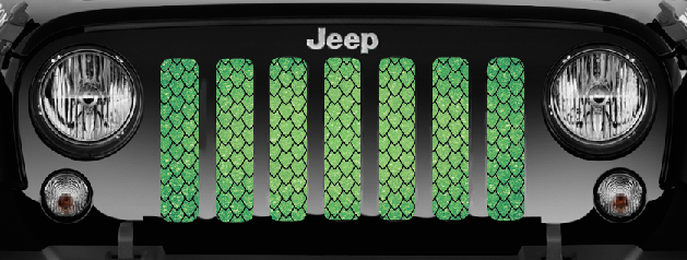 Dragon Scales Green Fleck Grille Insert