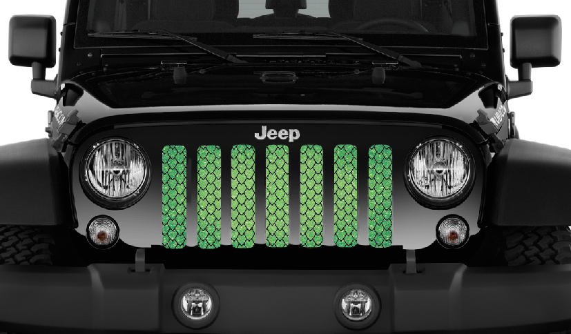 Dragon Scales Green Fleck Grille Insert