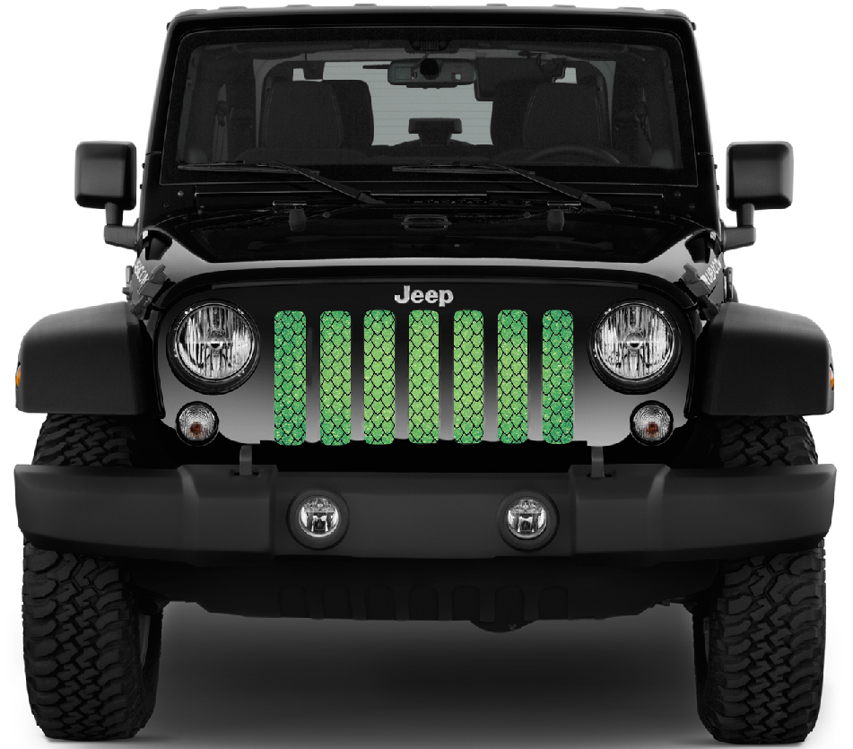Dragon Scales Green Fleck Grille Insert