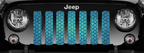 Dragon Scales Teal Fleck Grille Insert