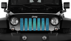Dragon Scales Teal Fleck Grille Insert