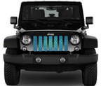 Dragon Scales Teal Fleck Grille Insert