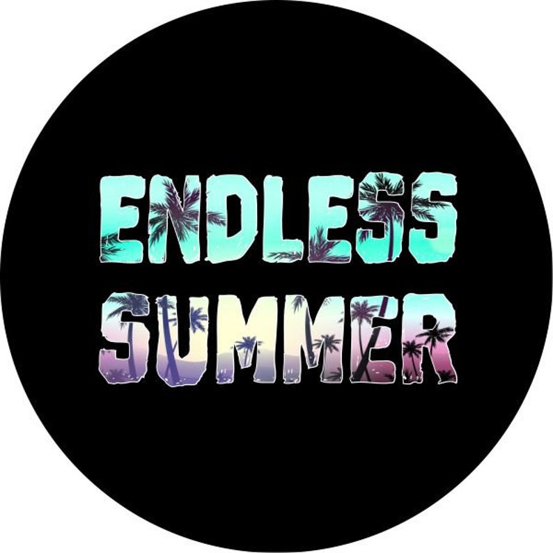 Endless Summer Sunrise Black Spare Tire Cover